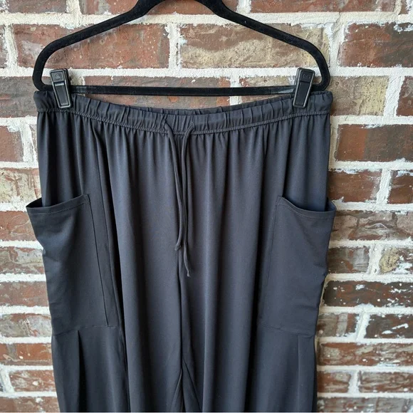 Halara Elastic Waistband Drawstring Pocket Palazzo Flowy Wide Leg Pants XL NWT - Picture 8 of 16